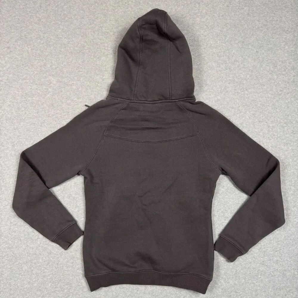 Women's Pastel Grey Oversized Gymwear Hoodie - Small
